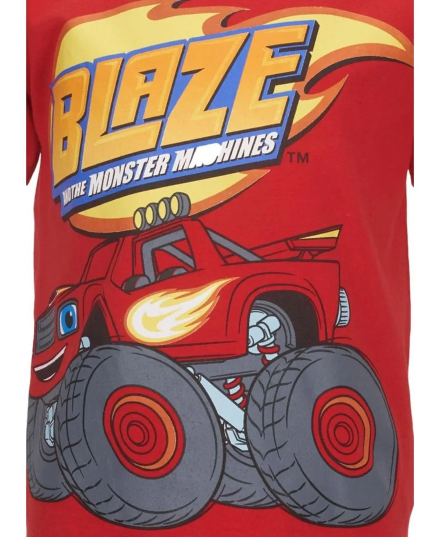 Набор из двух футболок Nickelodeon Blaze and the Monster Machines, красный/синий — фото 2