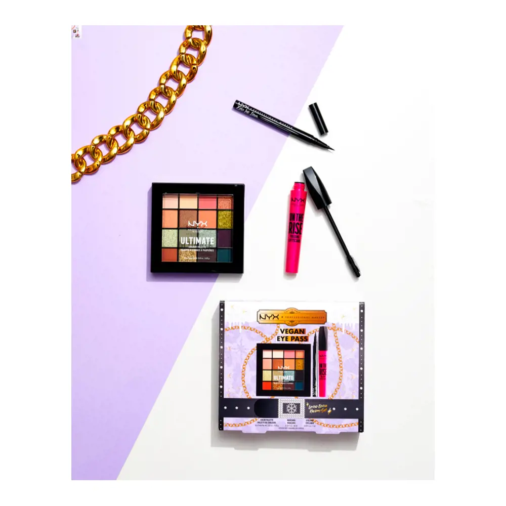 Тени для век Vegan eye pass limited edition lote Nyx Professional Make Up, 3 шт. — фото 3