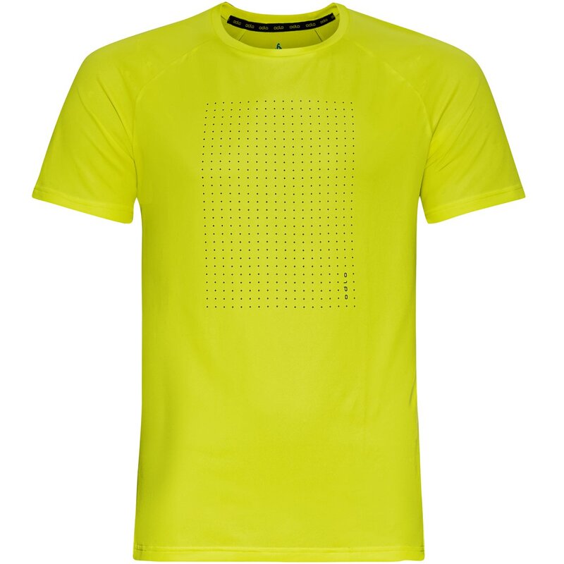 

Футболка с круглым вырезом из искусственной кожи, essentia Odlo, черный