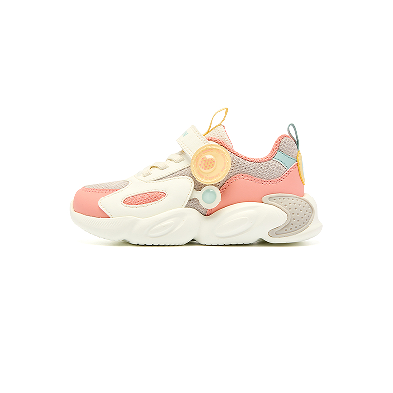 

Легкие кроссовки с амортизаторами и низким верхом для детей от 3 до 7 лет QIAODAN, Pumice/Flower Dust Powder