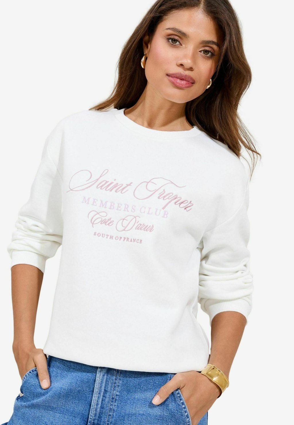 

Толстовка ROUND NECK Lipsy, белый