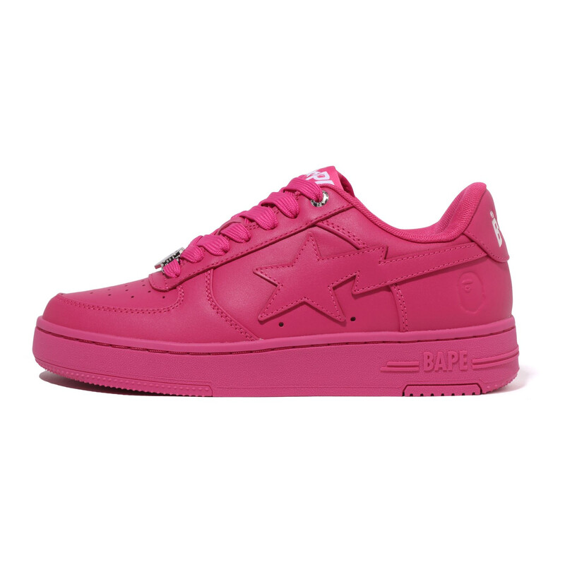 Кроссовки для образа жизни Женские низкие A Bathing Ape, цвет Pink PKX