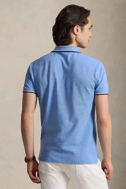 Поло из хлопка классическое Polo Ralph Lauren, синий — фото 2