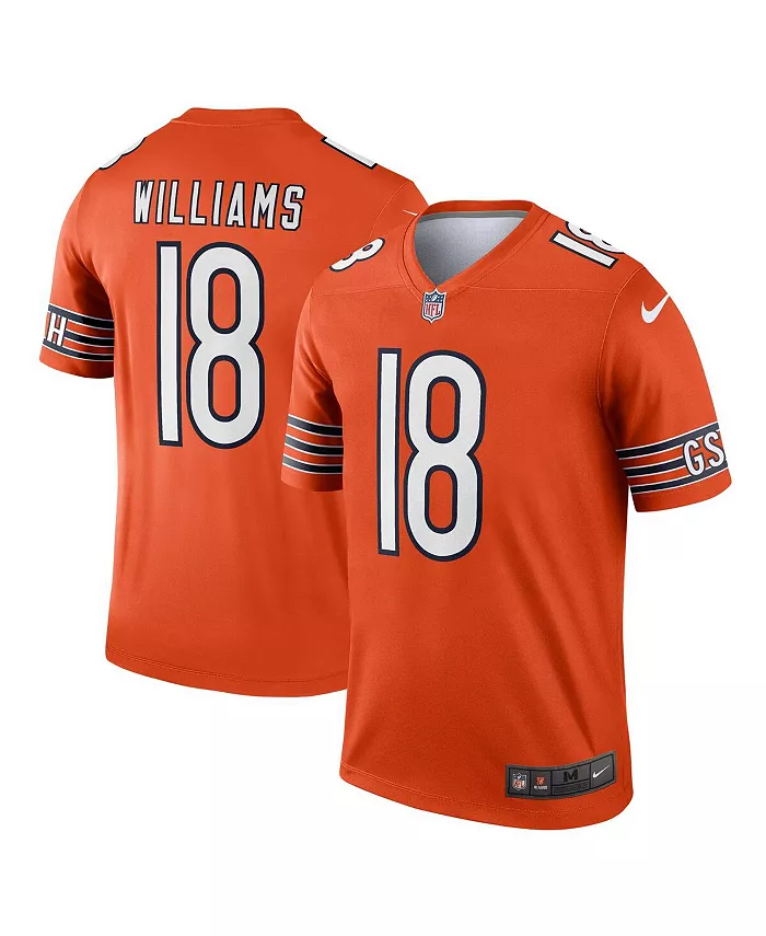 

Мужская футболка для тренировок Caleb Williams Orange Chicago Bears Alternate Legend Player Performance Top Nike