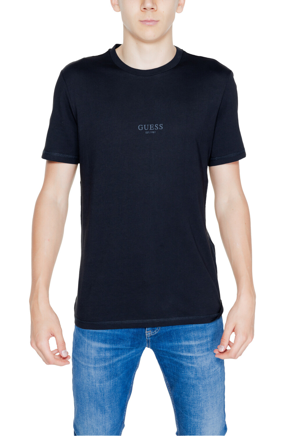 

Футболка мужская GUESS однотонная, черный