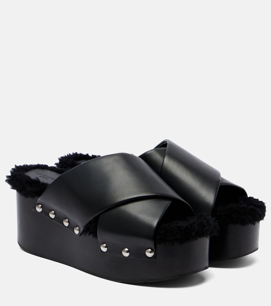 Кожаные сандалии Le Monde Béryl, Black/Black