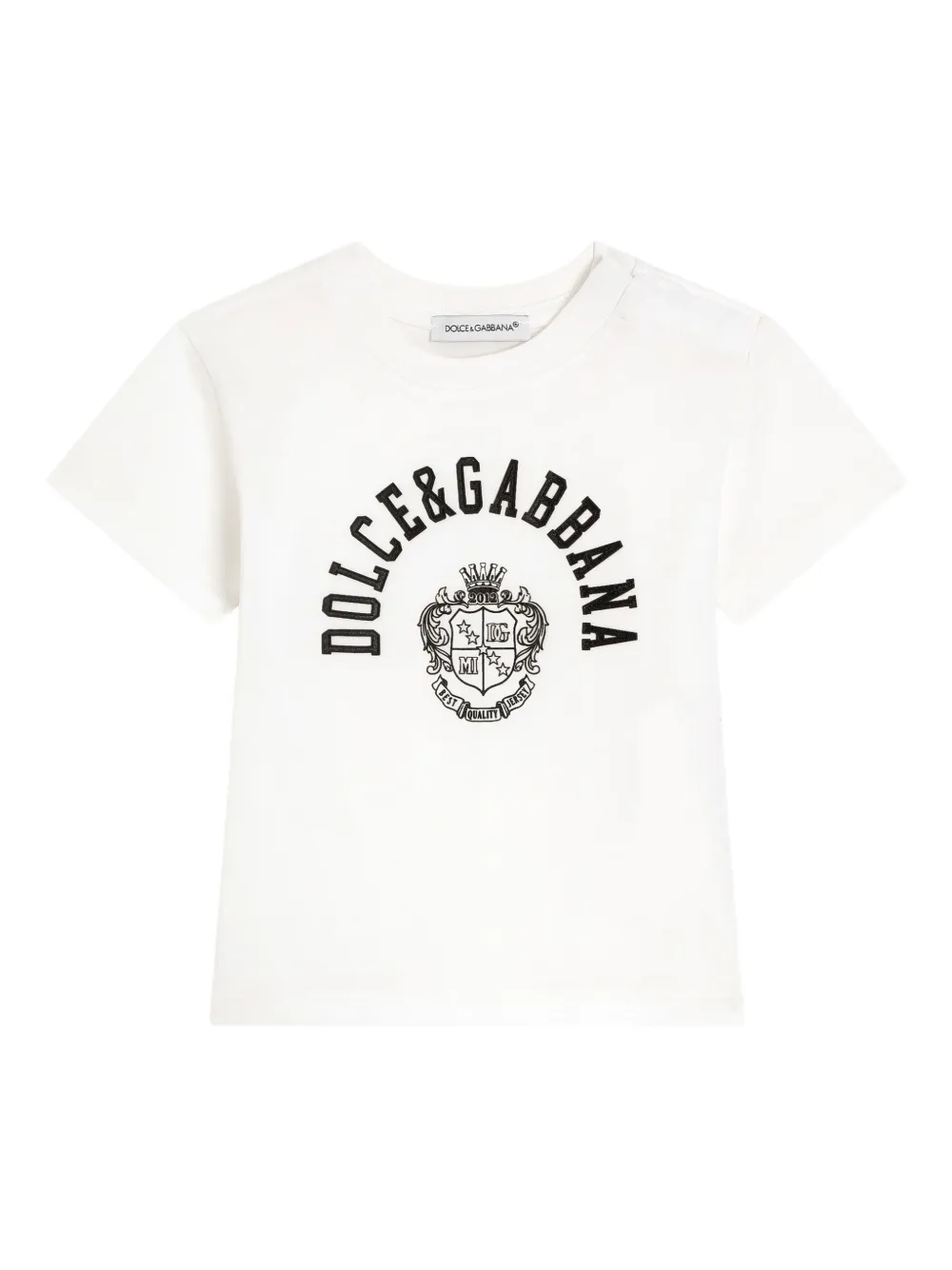 

Футболка с круглым вырезом и графическим принтом Dolce & Gabbana Kids, белый