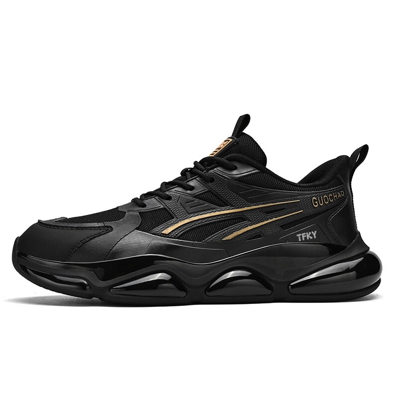 

Кроссовки мужские толстые низкие Tfky, цвет Black/Gold, Черный, Кроссовки мужские толстые низкие Tfky, цвет Black/Gold
