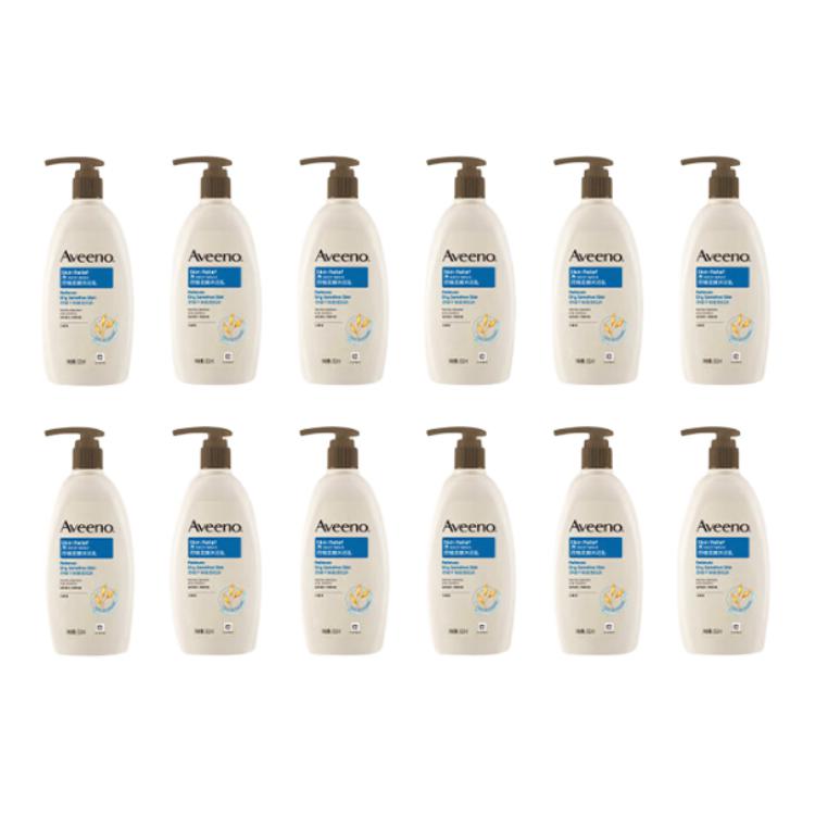 

Успокаивающее и мягкое молочко для ванны, очищающее и успокаивающее, 532 мл Aveeno, 532ml*12