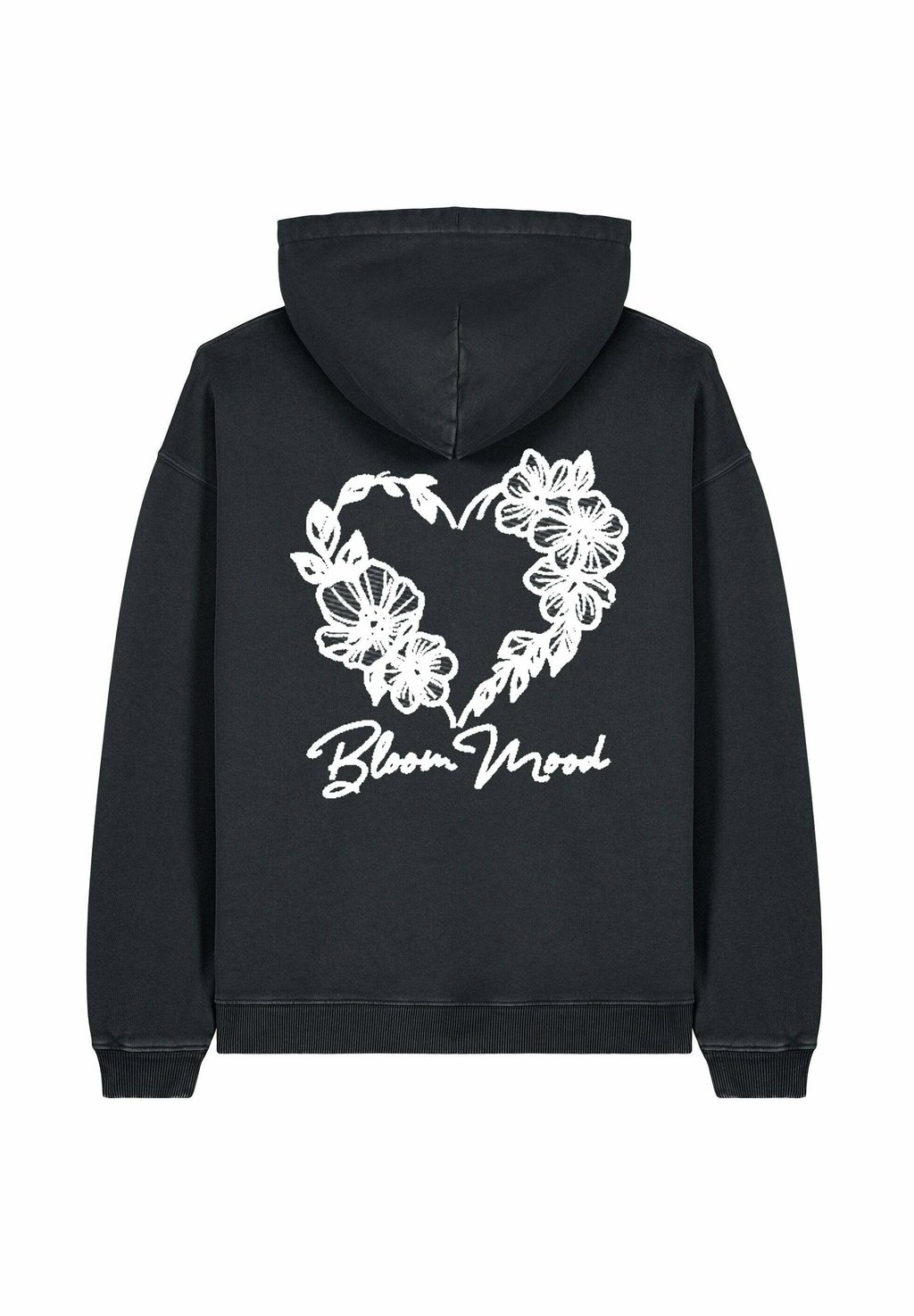 

Толстовка BLOOM MOOD BACK EMBROIDERY UNISEX VINTAGE - Hoodie Mira Paris, цвет Black Denim