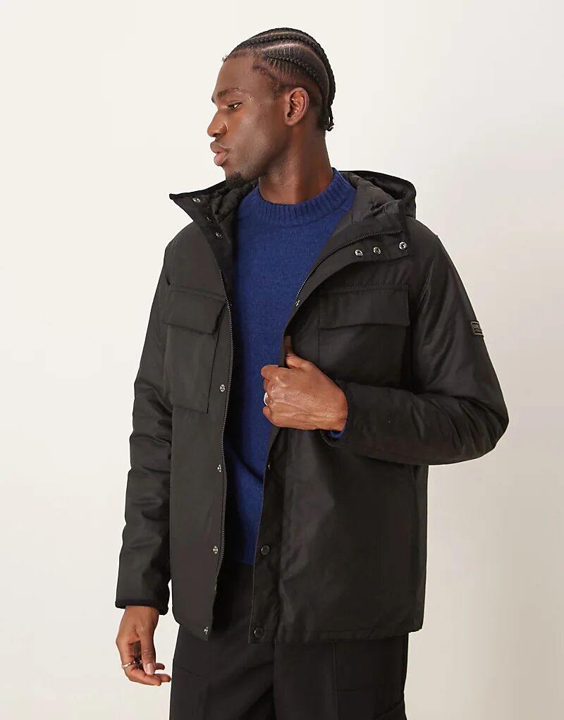 

Куртка longwell wax черного цвета Barbour International