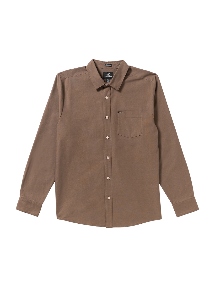 

Рубашка на пуговицах классического кроя Volcom VEECO OXFORD, коричневый