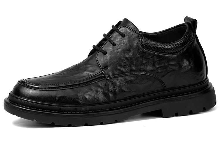 

Туфли мужские черные SULEGAO, черные с перфорацией (высота каблука 6 см)