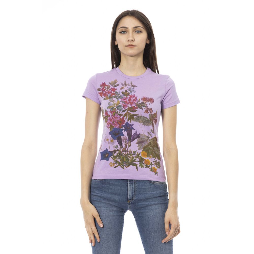 

Фиолетовый хлопковый женский топ Trussardi