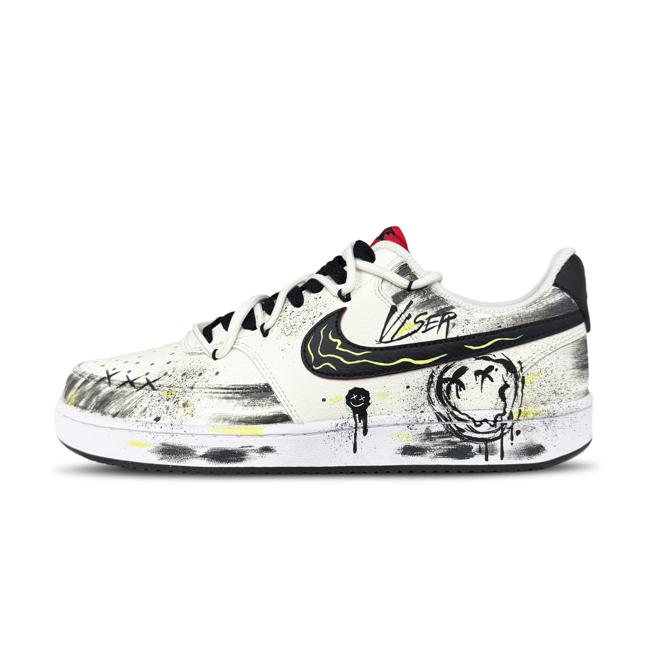 

Nike Кроссовки для скейтборда Court Vision 1 Sky Drawing Coverage Low Top, мужские, черные