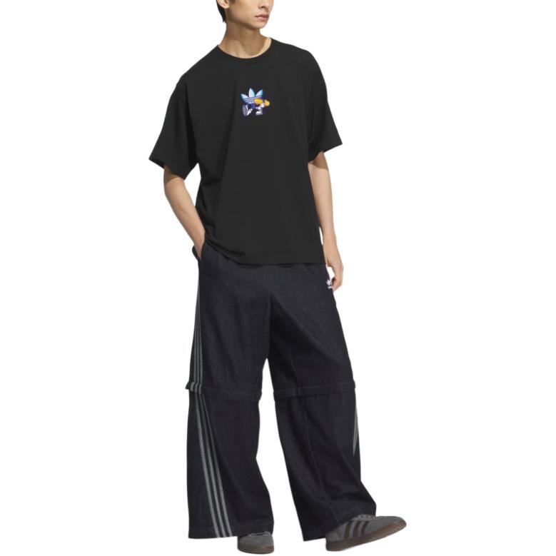 Adidas Originals Футболка с принтом мужская black — фото 4