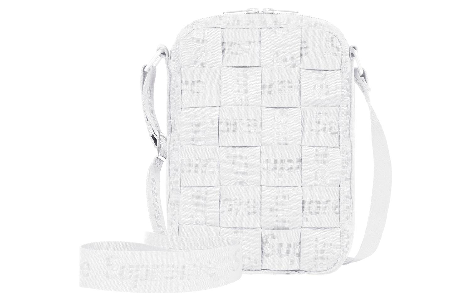 

Supreme Сумка через плечо из жаккарда, унисекс, белая