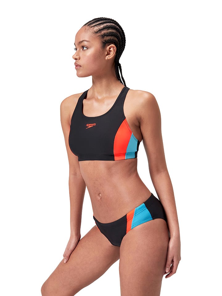 

Комплект бикини Eco Colourblock Speedo, цвет schwarz/orange/hellblau
