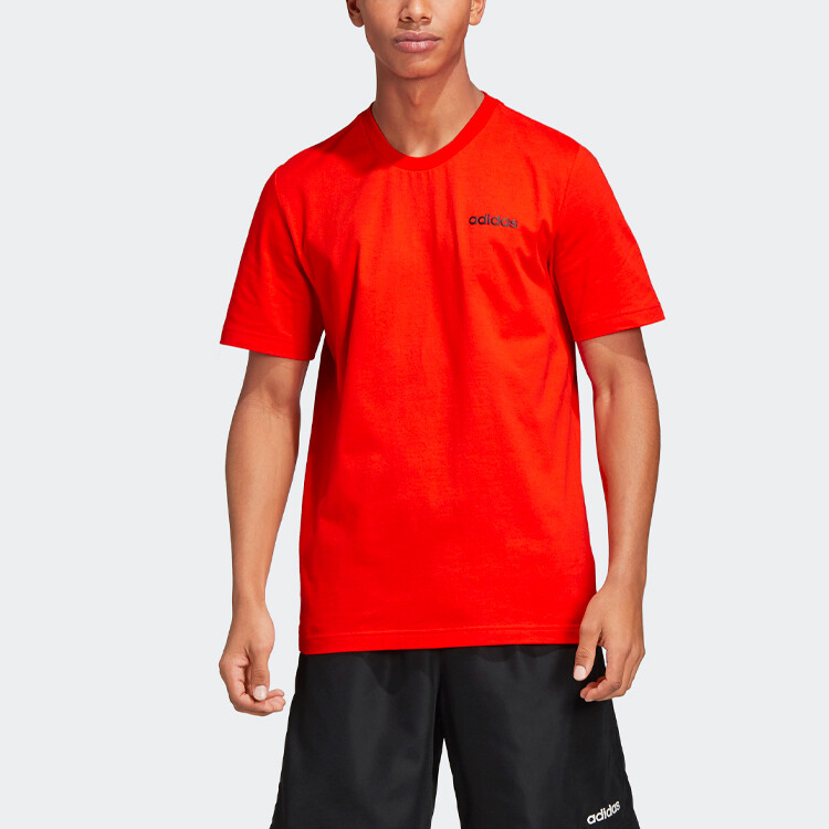 D4T Футболка мужская красная Adidas, красный — фото 3