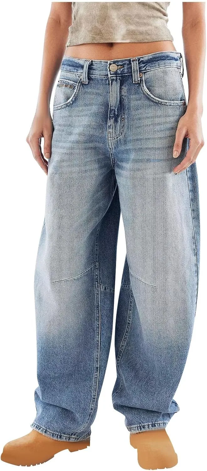 

Женские джинсы Wide Leg High Waisted в стиле 90s Akklian