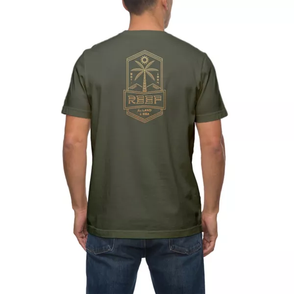 

Мужская футболка с принтом лонгборда Reef, цвет military green