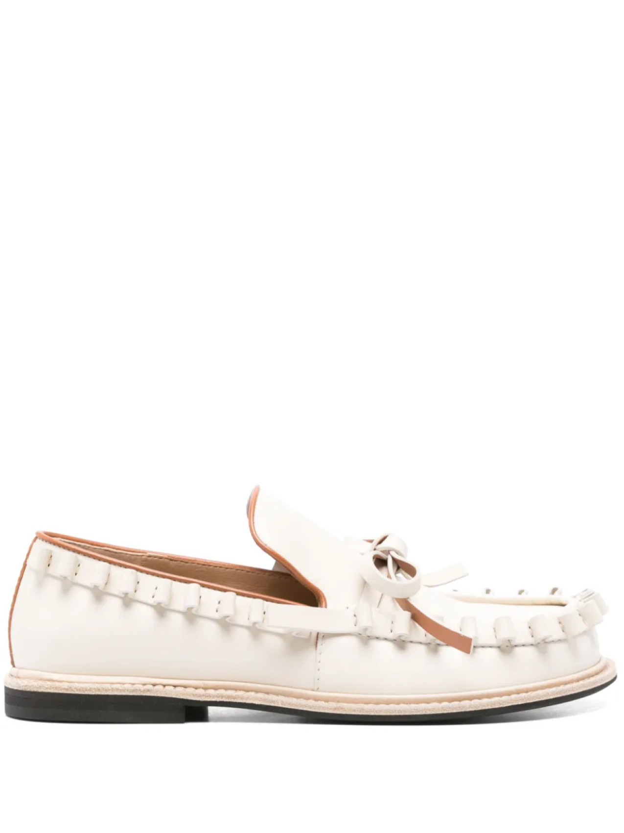 JW Anderson лоферы с бантом, нейтральный