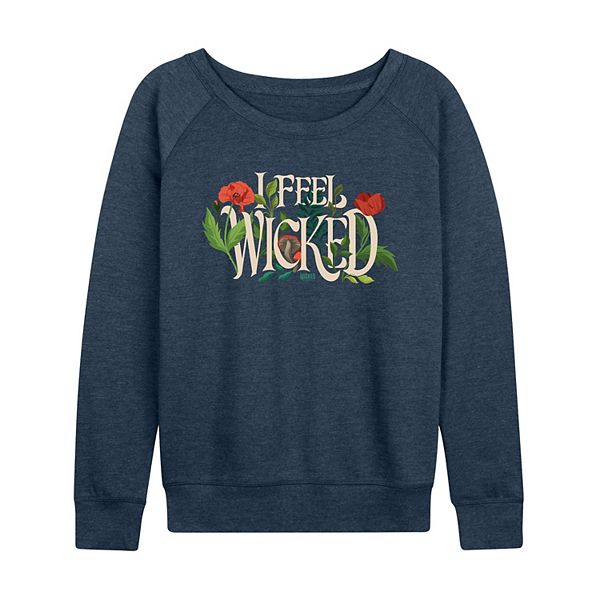 

Женская футболка с длинным рукавом Wicked for Good Elphaba I Feel Wicked French Terry Licensed Character, Heather Indigo, Фиолетовый, Женская футболка с длинным рукавом Wicked for Good Elphaba I Feel Wicked French Terry Licensed Character, Heather Indigo