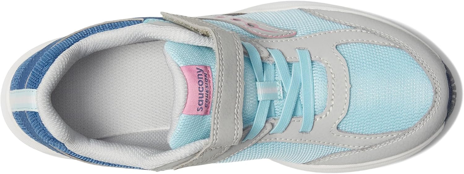 Детские кроссовки Saucony Cohesion с альтернативной застежкой для детей и подростков, синий/голубой/темно-синий — фото 2