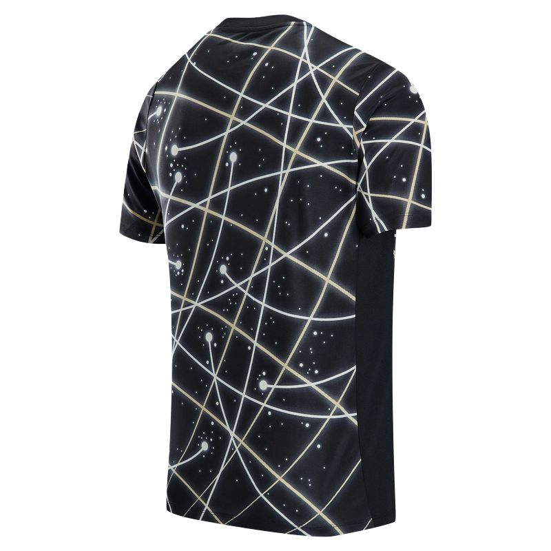 Футболка Chelsea Fc Academy Pro мужская Dri FIT предматчевая с короткими рукавами Nike, черный/белый — фото 3