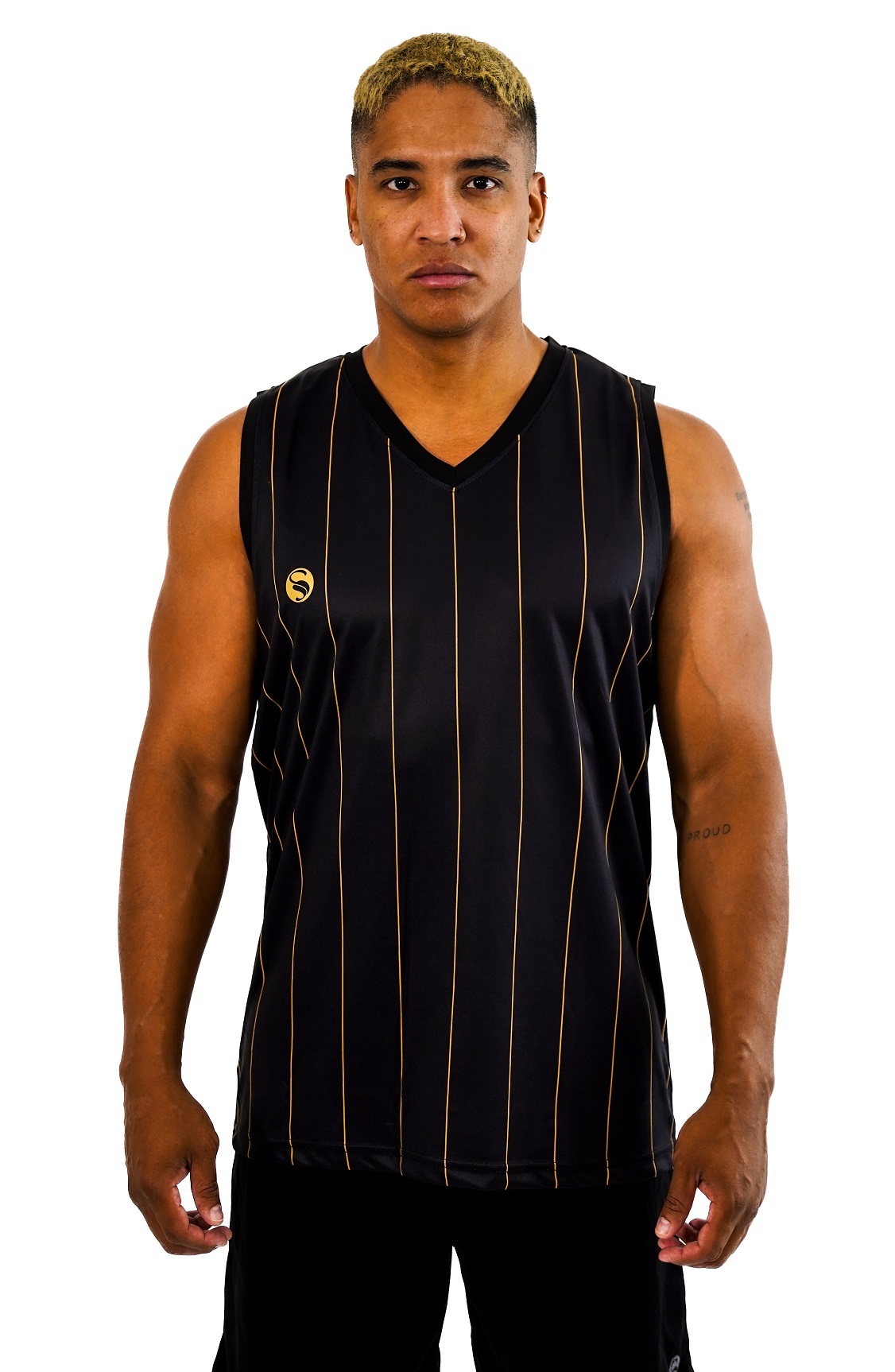 

Рубашка Stark Soul Sport Shirt Pinstripes Ärmeloses Tank Top, черный