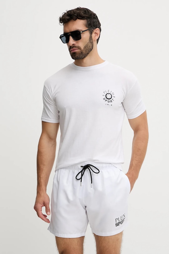 

Футболка из хлопка Plein Sport, белый
