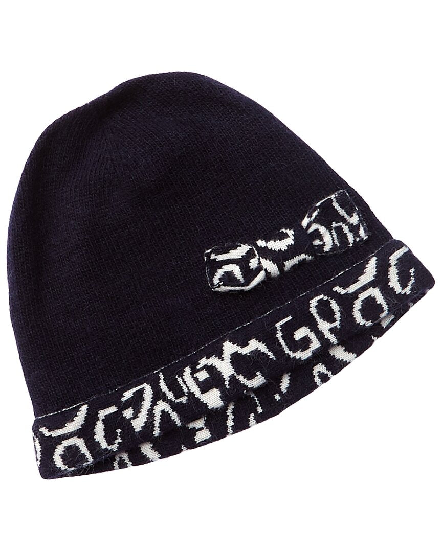 

Шляпа Portolano с леопардовым бантом из шерсти и кашемира