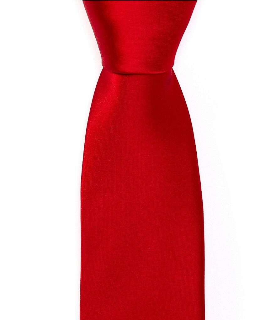

Мурано Solid Skinny 2 1/4Шелковый галстук Murano, красный