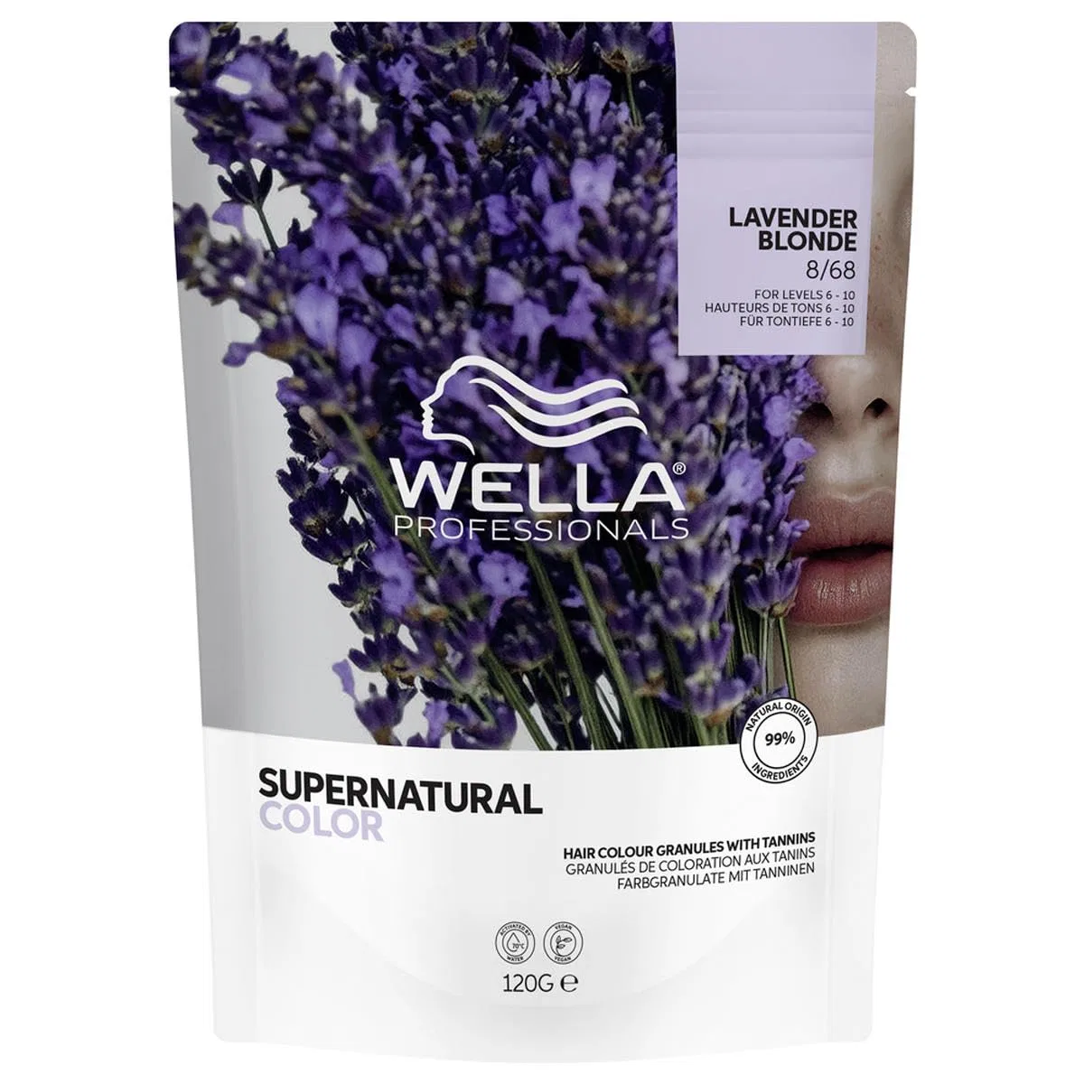 Профессиональная краска для волос «Supernatural Color 8/68 Lavender Blonde» от Wella Wella