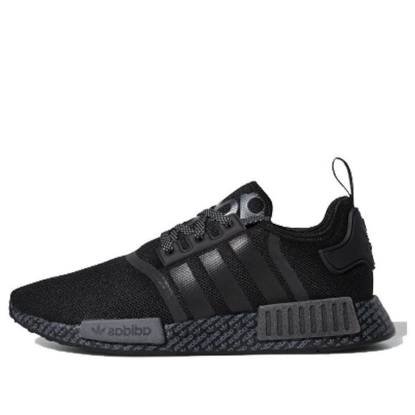 

Кроссовки nmd_r1 'print boost - black' Adidas, черный