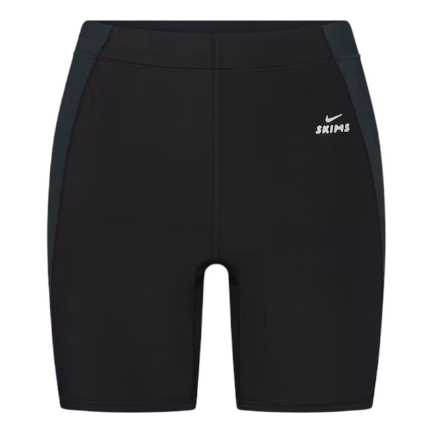 (WMNS) Велосипедные шорты Nike x SKIMS Shine с высокой талией, 5 дюймов, цвет «Обсидиан темно-бирюзовый»