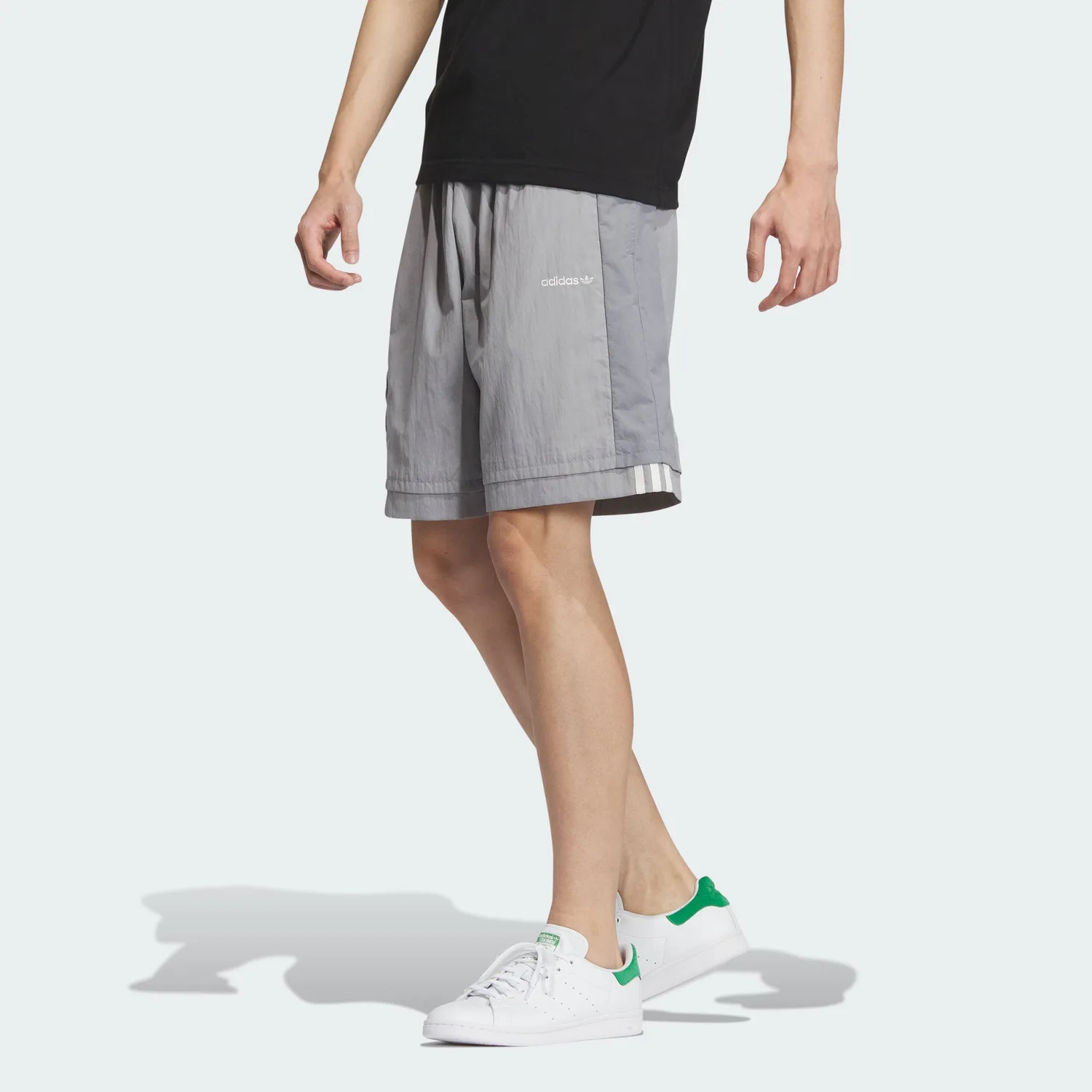 Adidas Originals Повседневные шорты мужские aluminum gray moderate — фото 4