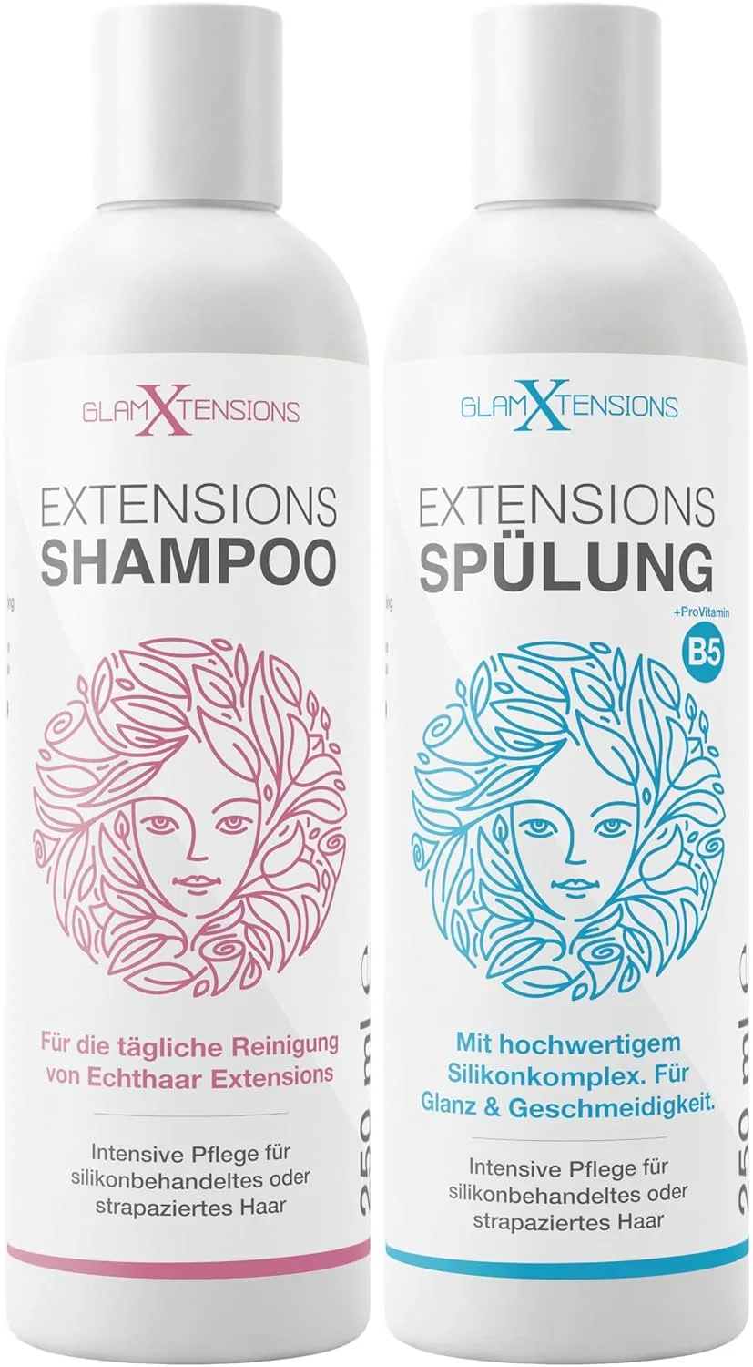 Набор шампуня и кондиционера для нарощенных волос, 250 мл Glamxtensions