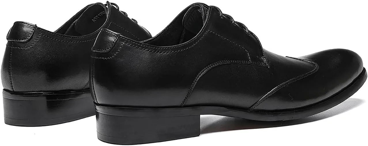 

Мужские кожаные туфли Santimon, официальные оксфорды, модные свадебные, для вечеринки, деловые, дерби, повседневные и для прогулок, для мужчин и мальчиков, черный