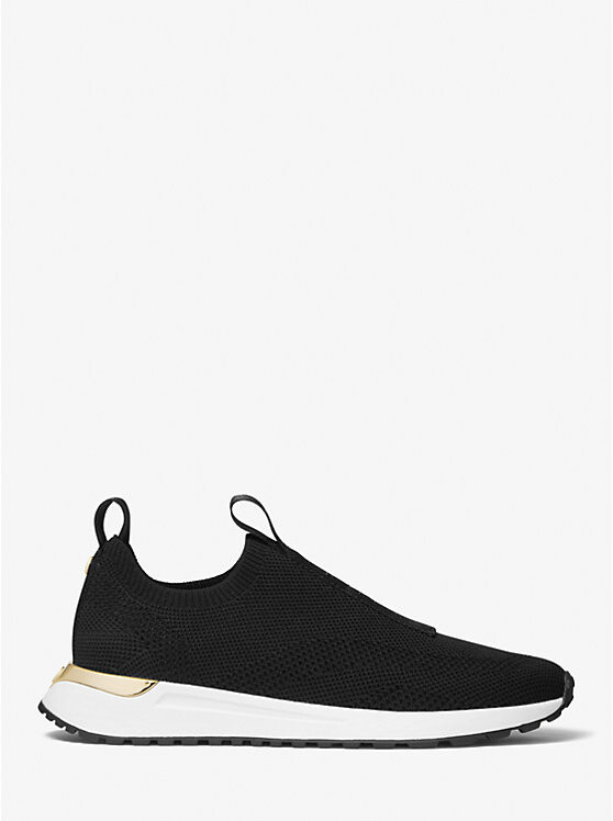 Кроссовки-слайдеры Bodie Logo Tape Mesh Slip-On Michael Kors, черный — фото 2