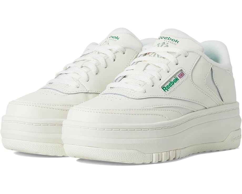 

Кроссовки Reebok Kids Club C Extra, цвет Chalk/Chalk/Glen Green