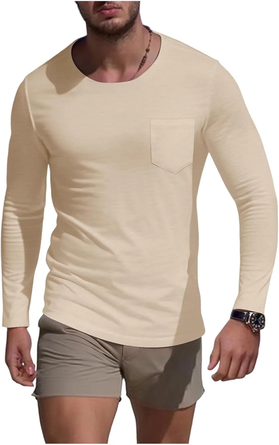 

Мужская футболка Cambkatl с длинным рукавом, легкая, для тренировок