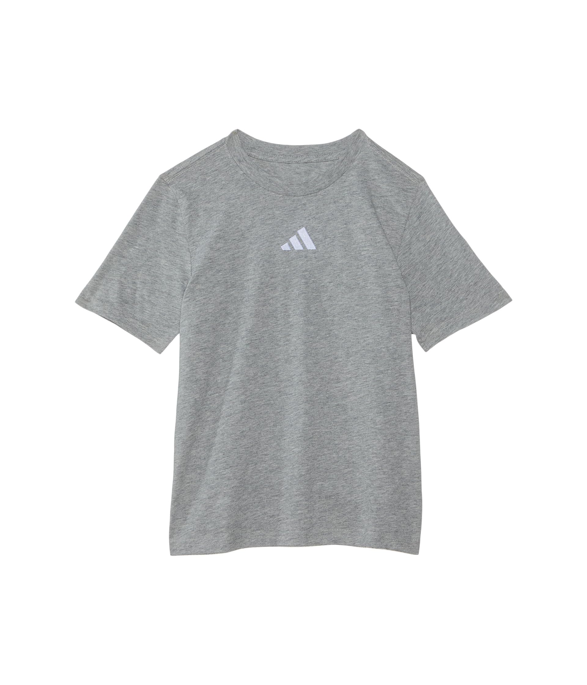 

Футболка adidas Kids Small Embroidered Logo Heather Tee, цвет Medium Grey Heather