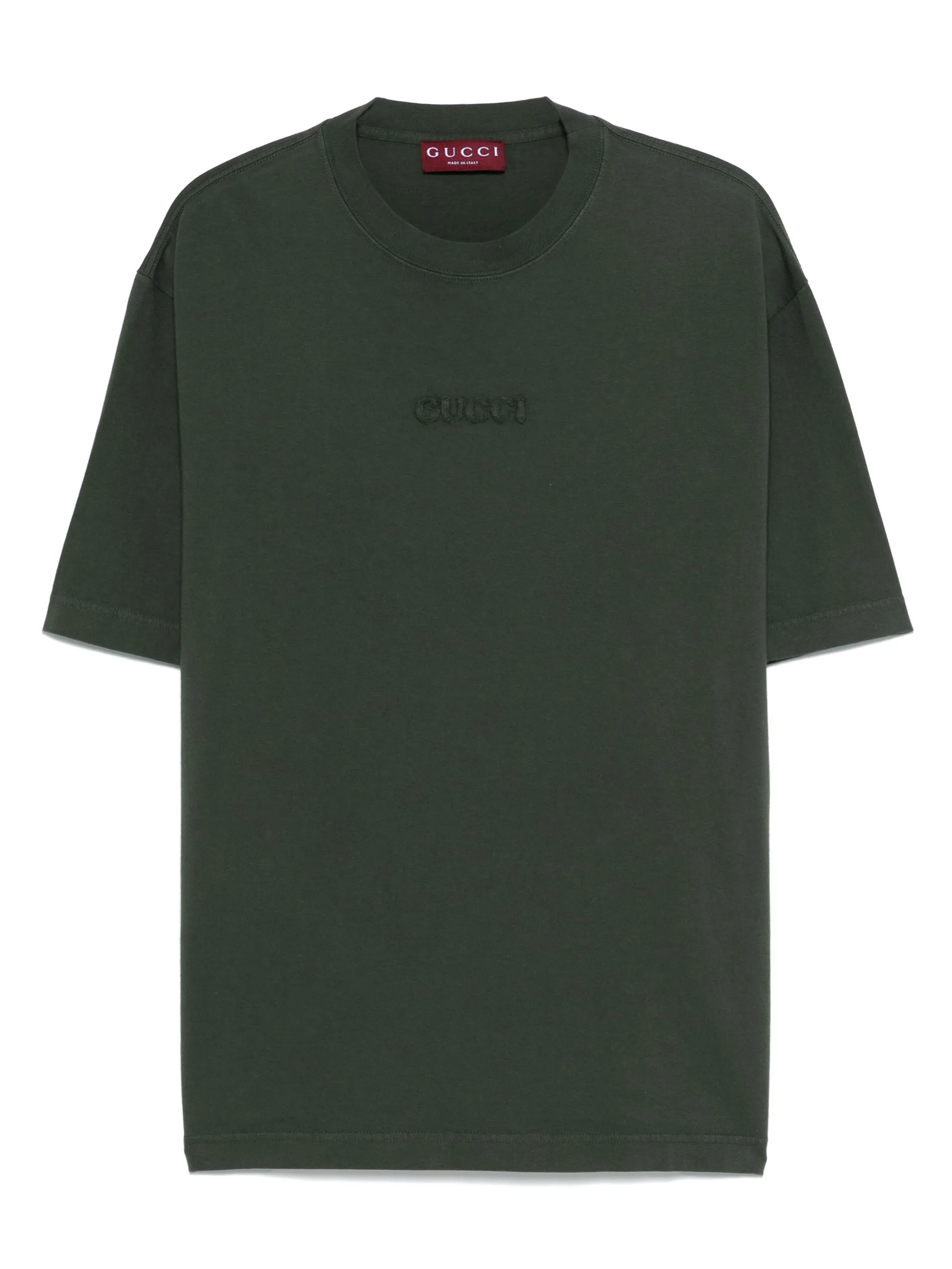 

Футболка с нашивкой-логотипом Gucci, зеленый