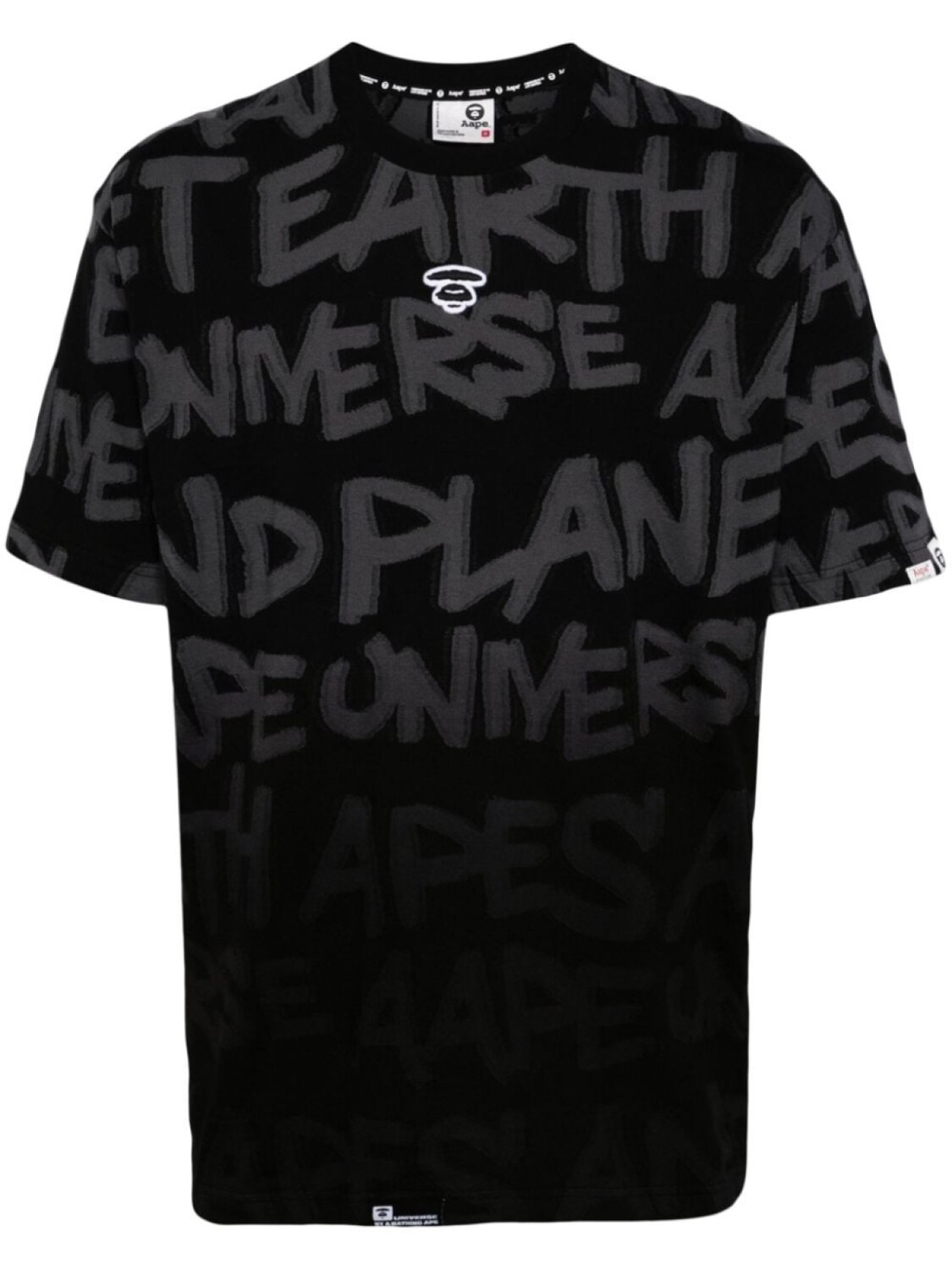 

A Bathing Ape футболка с надписью, черный