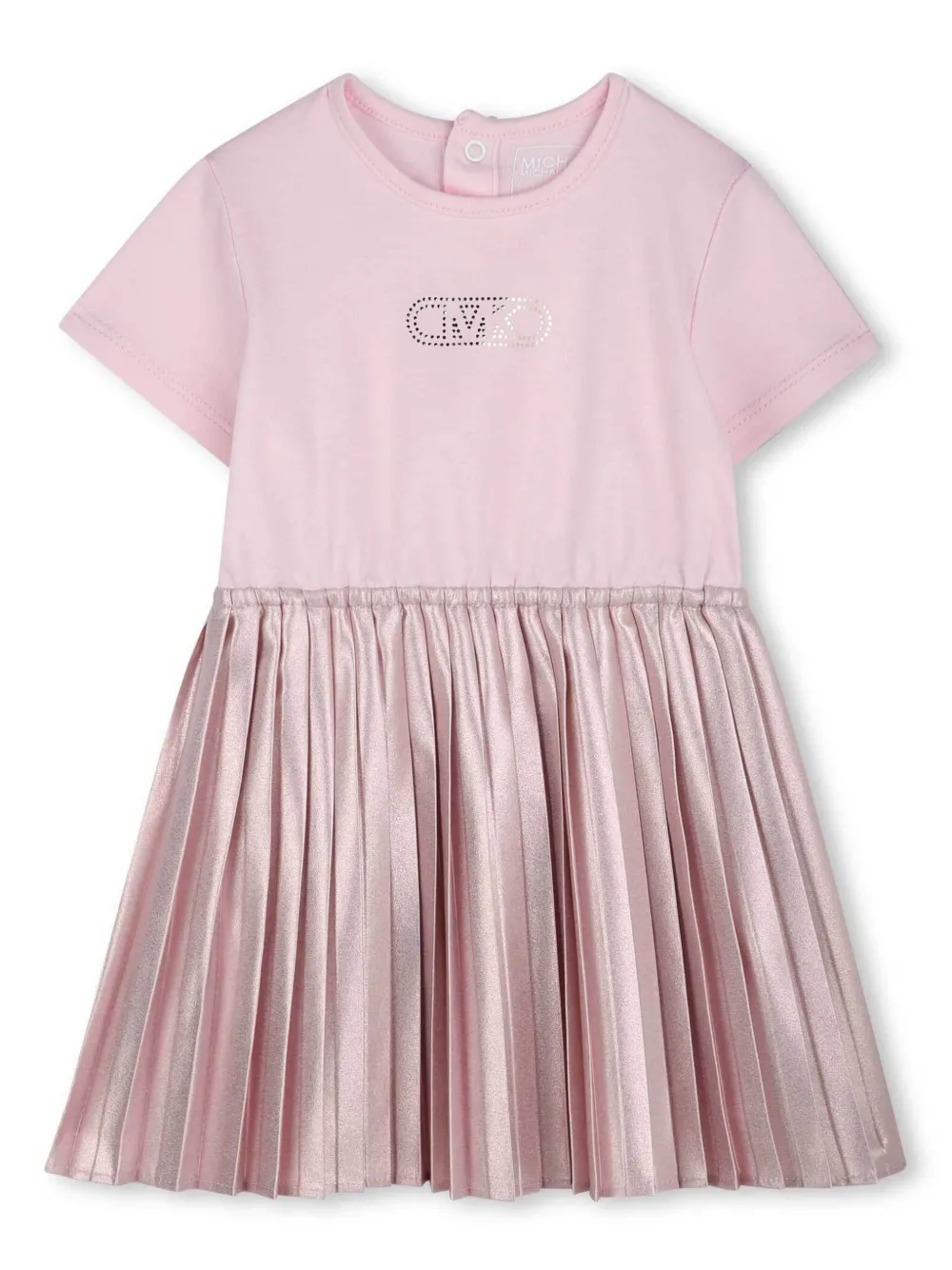 

Платье с короткими рукавами Michael Kors Kids, розовый