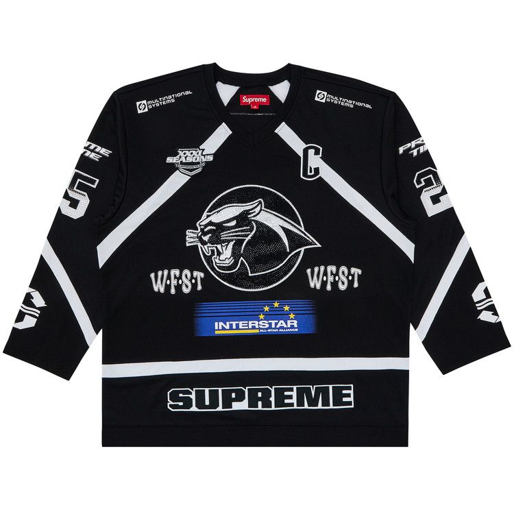

Джерси Supreme Rhinestone Hockey Jersey, Black