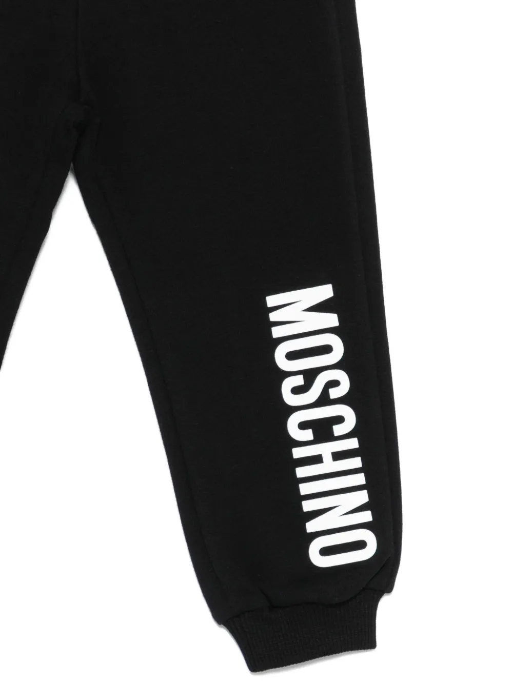 Спортивные брюки с логотипом Moschino Kids, черный — фото 3
