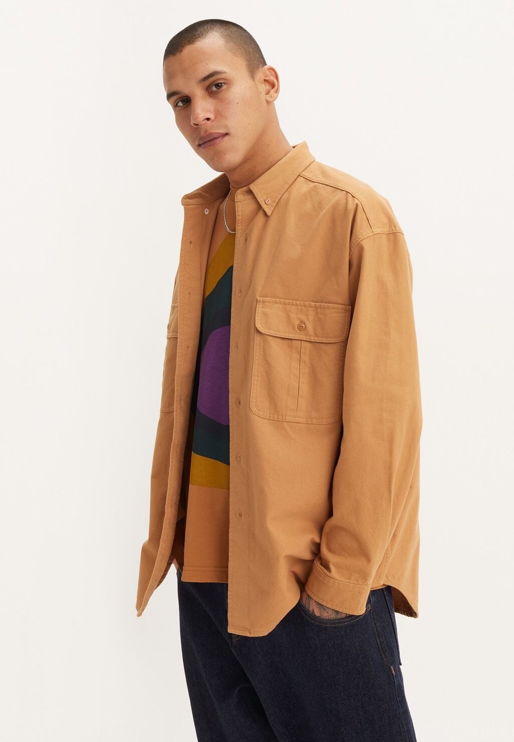 

Блузка на пуговицах SKATE UNISEX Levi's® Skateboarding, бежевый