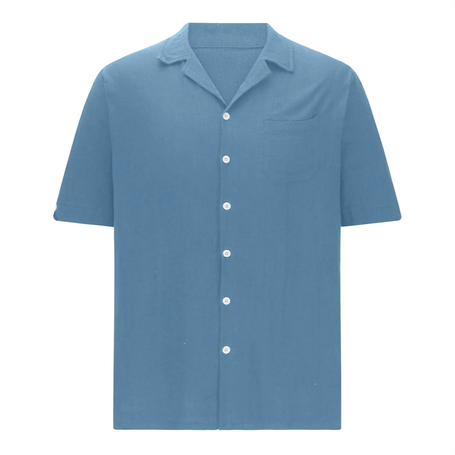 Мужская рубашка с коротким рукавом Casual Woven с нагрудными карманами — фото 4
